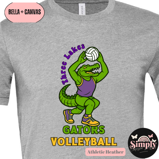 Three Lakes Setting Gator Volleyball tee