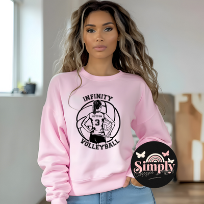 Personalized Volleyball Team Sweatshirt