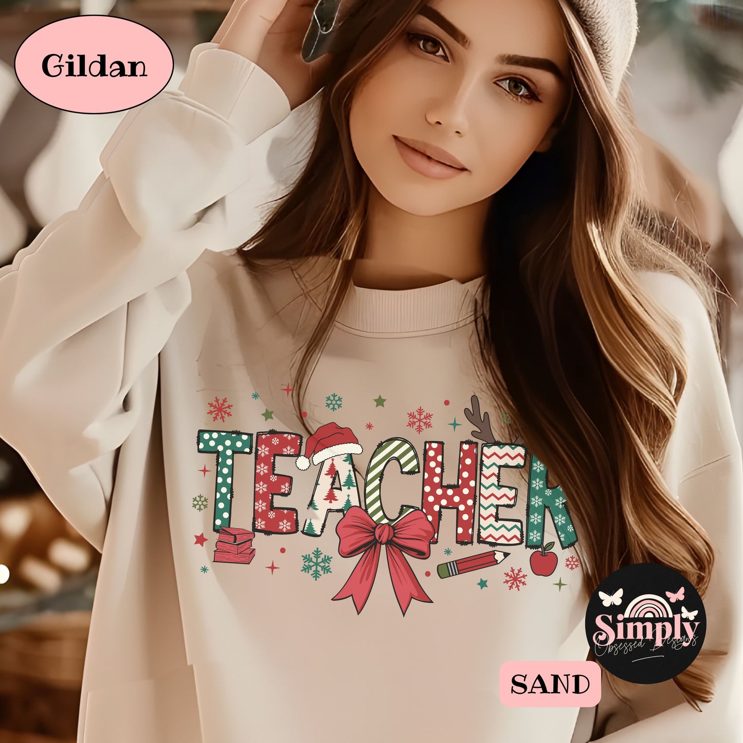 Teacher Doodle coquette Sweatshirt