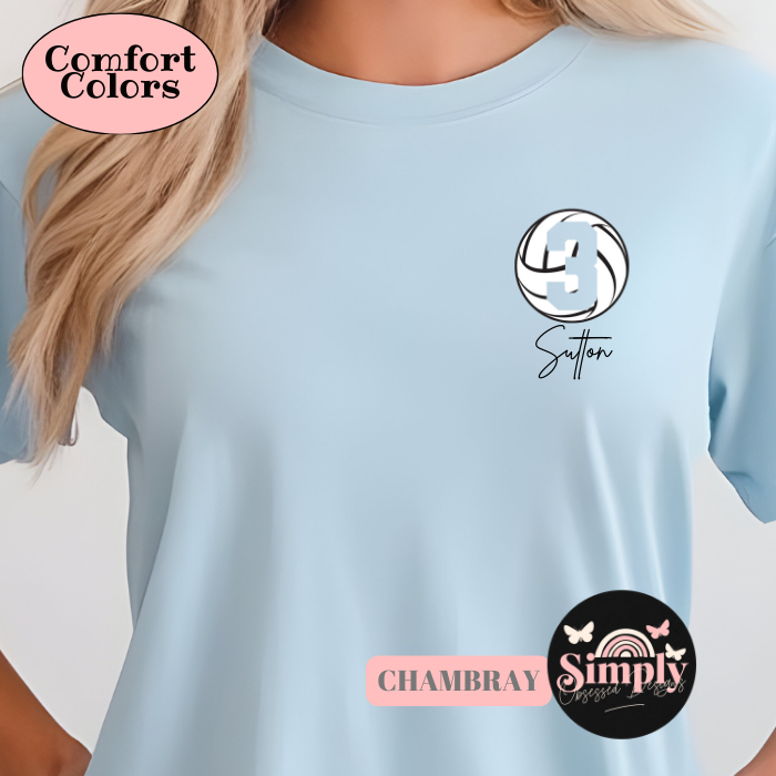 Personalized Volleyball Tee