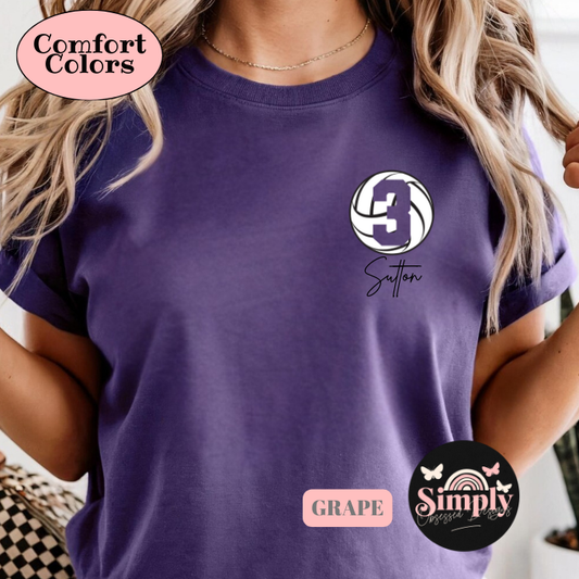 Personalized Volleyball Tee