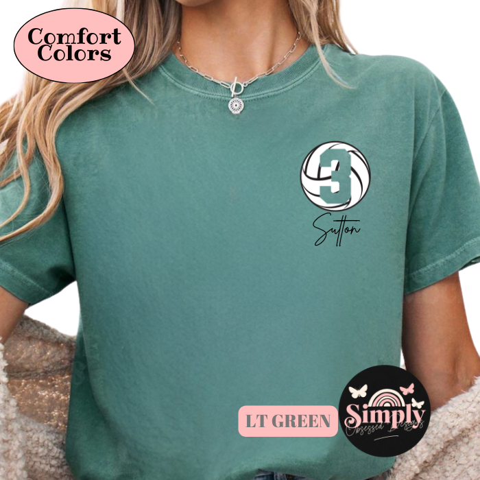 Personalized Volleyball Tee