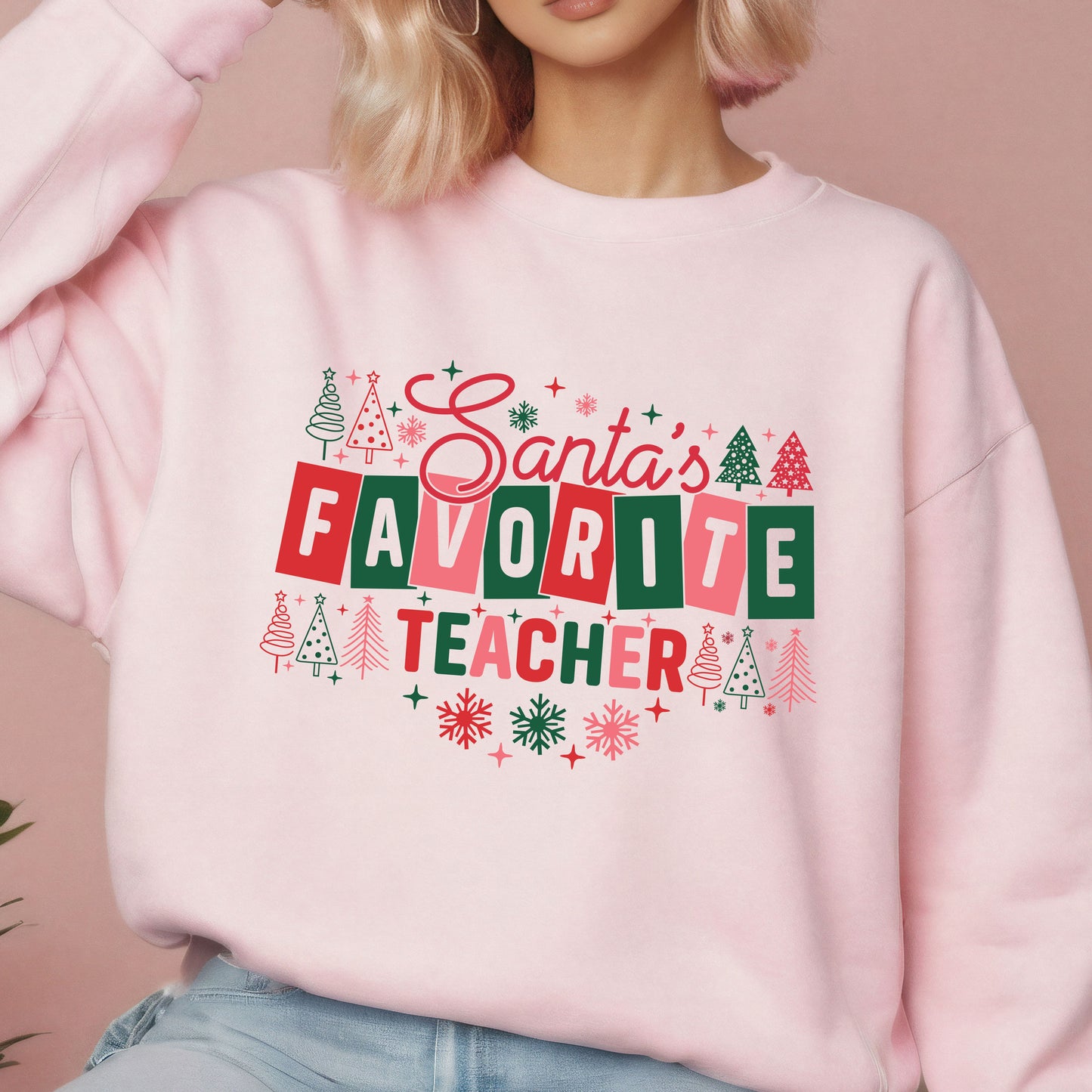 Retro Santa's Favorite Teacher