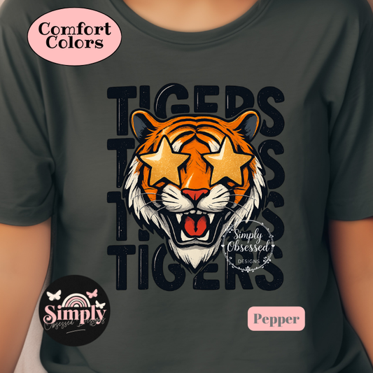 Tigers Stacked Tee