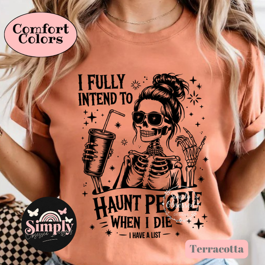 Haunt People Skeleton Tee