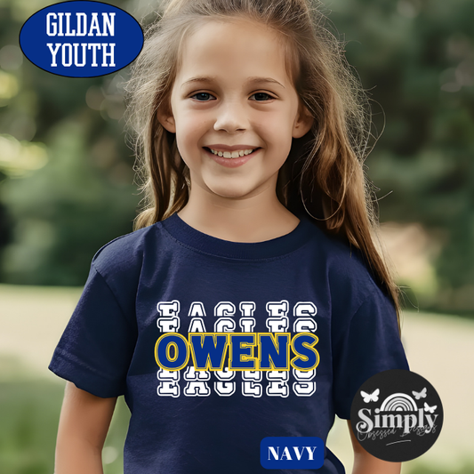 Owens Eagles School Spirit Youth Tee