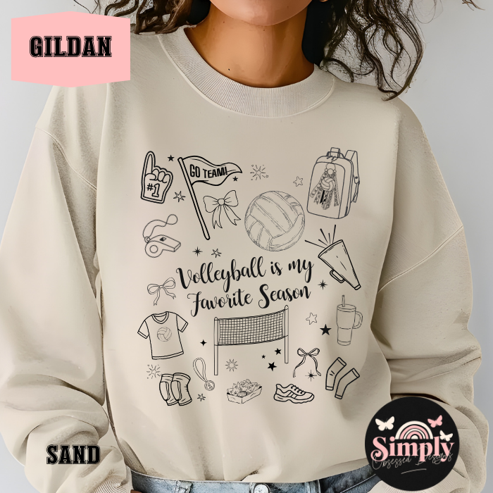 Volleyball is my Favorite Season Doodles