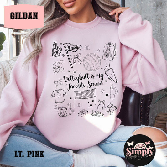 Volleyball is my Favorite Season Doodles