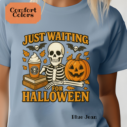 Just Waiting for Halloween Skeleton