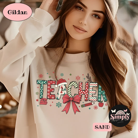 Teacher Doodle coquette Sweatshirt