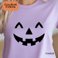 Jack-O’-Lantern Face T-Shirt – Comfort Colors – Halloween Pumpkin Tee – Fall Graphic Shirt