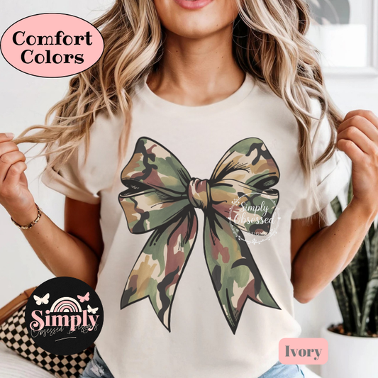 Camo Coquette Tee