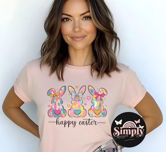 Happy Easter Tie-Dye bunnies