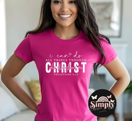 I can do all things through Christ