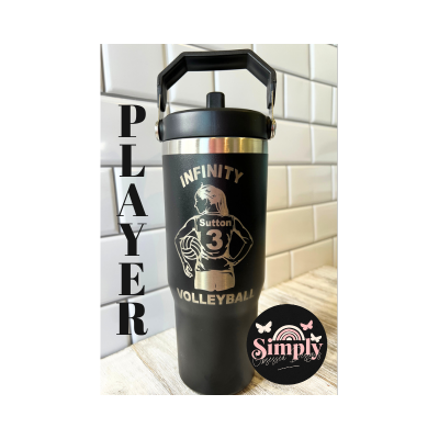 VOLLEYBALL - PERSONALIZED Laser Engraved Water Bottle *DISCOUNTED AT CHECKOUT*