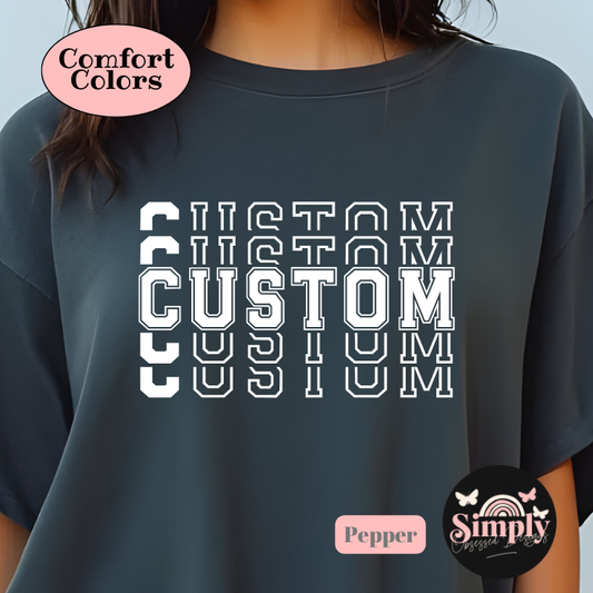 Custom Stacked Team Shirts