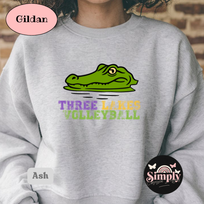 TLMS Gators Alligator Volleyball Sweatshirt