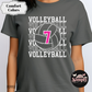 Volleyball Stack with Ball & Number