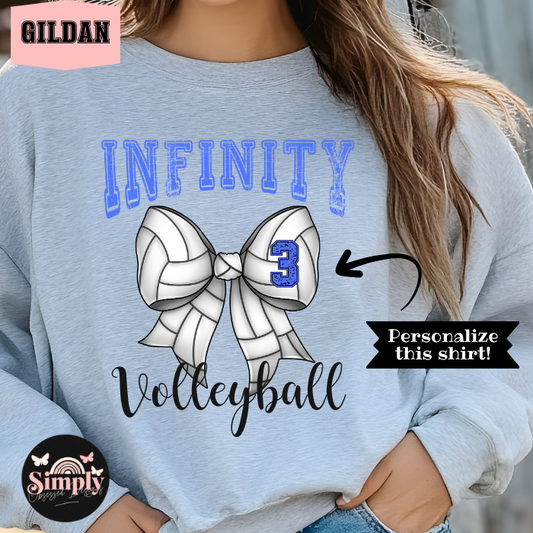 Personalized Volleyball Coquette sweatshirt
