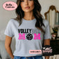 Volleyball MoM Tee Faux Glitter Pink