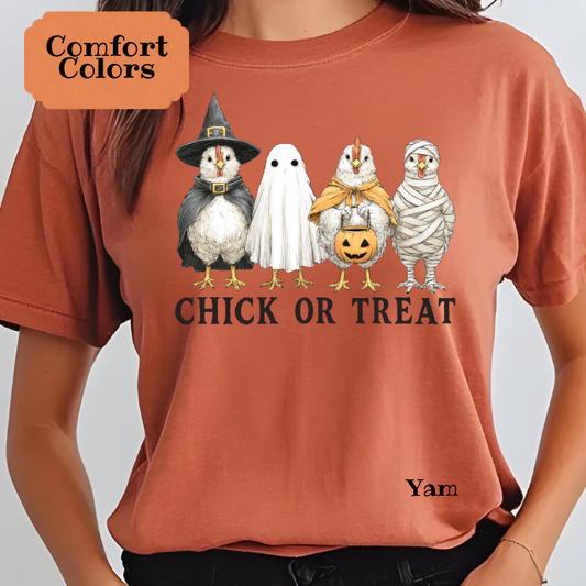 Chick or Treat Halloween Tee